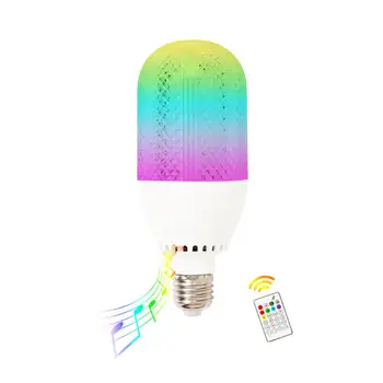 Bec Lumina Wireless RGB Plus de Lumină Albă 12W Colorate Muzica Bec