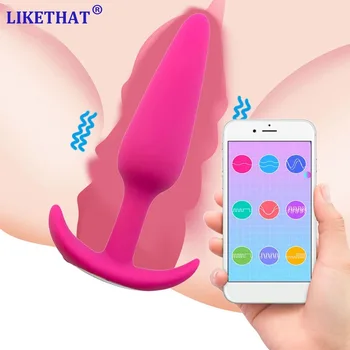 BESTCO Silicon APLICAȚIE de Control Anal Plug Vibrator 9 Moduri de Vibrație G-Spot Masaj Erotic Jucarii Sexuale Pentru 18+ Adult Cupluri Barbati Femei