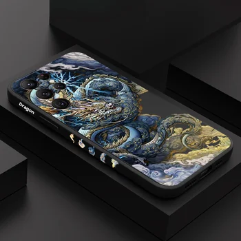 Black Dragon Caz de Telefon Pentru Samsung Galaxy S23 S22 S21 S20 Ultra Plus FE S9 S10 S10E Nota 20, ultra 10 9 Plus