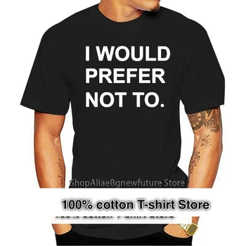 Bumbac 100%, O-neck Personalizate Imprimate Tricou Barbati tricou aș prefera să nu. (ZizekBartleby) - Žižek Bartleby Femei T-Shirt