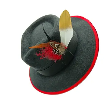 Bărbați accesorii din pene Panama stil jazz pălărie de lână simțit femei Fedora pălărie unisex femei Fedora pălărie bărbați Gorras