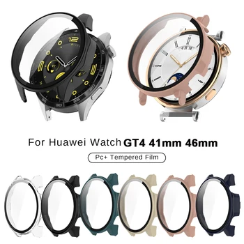 Ceas de caz Pentru Huawei Watch GT 4 46mm 41mm Sticla + Capac PC Acoperire Completă în Bara de Protecție Caz, Accesorii