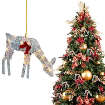 Cerb de crăciun Ornament Acrilice 2D Cerb Stea Decor, Ornament Pentru Craciun Portabil Crăciun Fericit Stea Ornament Pentru Masina din Spate