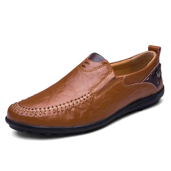 Clasic Mocasini Bărbați Respirabil Piele Pantofi Plat Casual Pantofi pentru Bărbați Slip-on Mazăre Pantofi pentru Bărbați Încălțăminte Mocasines Hombre