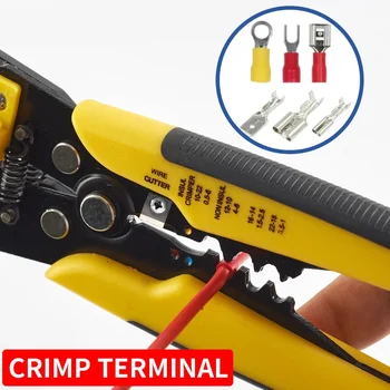 Clestele De Sertizat Terminale Instrument De Mână Crimper Cablu Cutter Reglabile Automat Sârmă Stripteuză Multifuncțional De Separare