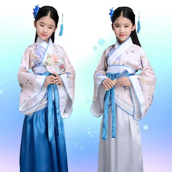 Copii costum zână costum fete Han costume copii costum costum popular Tang costum cor cosplay hanfu mujer