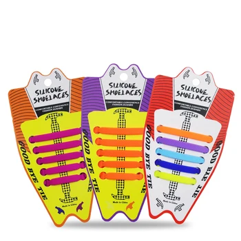 Copii de colorat creative leneș silicon șireturile sunt libere de a lega și versatil, cu 10 bucati de elastic ciocan pantofi