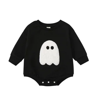 Copilul Copilul Bluză Salopetă Fantoma de Halloween Model cu Maneci Lungi Salopeta pentru Nou-născut Haine Drăguț
