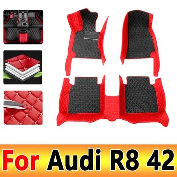 Covorase auto Pentru Audi R8 42 MK1 2006~2015 Auto Podea de Lux din Piele rezistent la apa Covor Anti Murdărie Pad Set Auto Accesorii de Interior