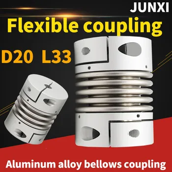 D20 L33 Aliaj de Aluminiu Burduf de Cuplare din Oțel Inoxidabil Elastic Encoder Motor Șurub Cuplu Mare de Cuplare Cu Nut CNC