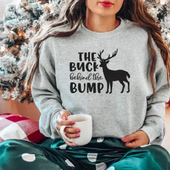 De crăciun, Tata Tricou Pulover cu Reni Cuplu Graphic Tee pentru Femei Cusatura T-Shirt Pentru Femei din Bumbac y2k Sport