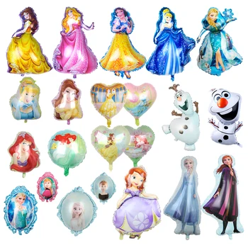 Desene Animate Elsa, Olaf Disney Frozen Princess Balon Folie Baby Shower Fata Om De Zăpadă Petrecere Decoratiuni Jucărie Pentru Copii Aer Globos
