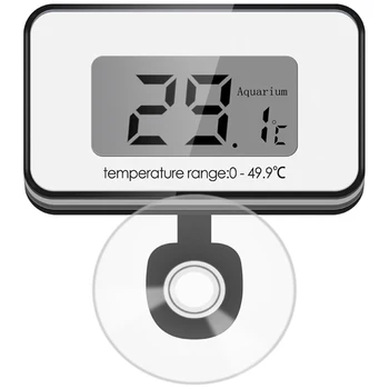 Digital Acvariu Termometru Cu Display LCD de Mari dimensiuni Termometru Electronic Potrivit Pentru Apă dulce Apă de Mare de Tancuri en-Gros