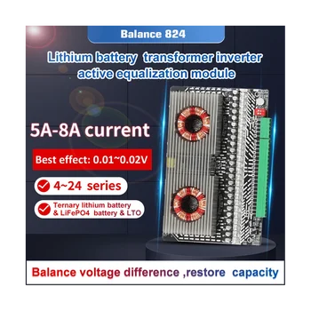 Egalizator activ Echilibrare 3S 4S 6S 7S 8S 12S 14S 15 16 17 18 19 20 24 BMS Lifepo4/Li-Ion 5A Condensator(5A)