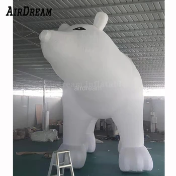 En-gros de 6 metri gonflabil de urs polar alb publicitare Gonflabile produs ursul desene animate Mascota Evenimentului Decor de Vacanță