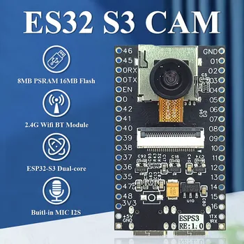 ESP32-S3 Consiliul de Dezvoltare 2.4 G Wifi, BT Module cu MIC OV2640 Modul de Camera de 8MB PSRAM 16MB FLASH NOU ESP32 S3 N16R8 CAM