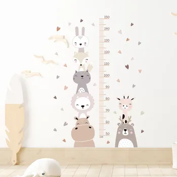 Fata zambitoare de desene animate de animale mici de înălțime autocolant Instagram stil camera copiilor autocolant de perete