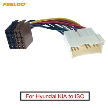 FEELDO Audio Stereo Auto de Conversie Fir Adaptor Pentru Hyundai KIA ISO Radio CD Cablajul Original, Capul de Unități Cablu