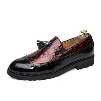 Fierbinte de Vânzare de Moda Ciucure Rochie Pantofi Barbati Casual, Office Shoes pentru Barbati de Lux din Piele de Crocodil Mocasini Barbati Mocasini Pantofi eleganți