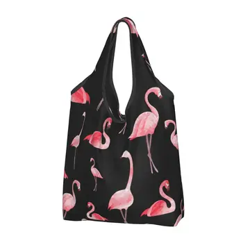 Flamingo Model de Cumpărături Refolosibile sacose de Cumparaturi Pliabil 50LB Capacitate Greutate Punga Eco Eco-Friendly Eco-friendly