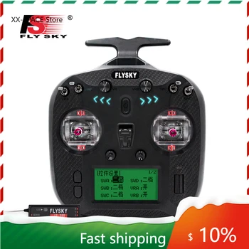 FLYSKY FS-ST8 2.4 G 10CH ANT RGB Asistent 3.0 Transmițător Radio cu FS-SR8 Receptor pentru Avion RC Masina Barca Robot FPV Drone