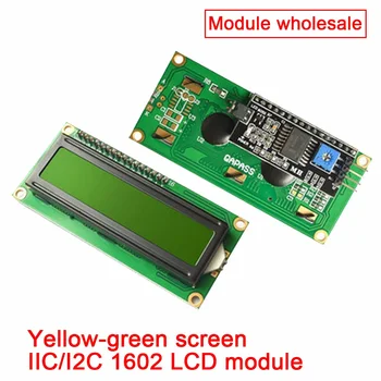 Galben-verde Ecran IIC/I2C Interfață 5V 1602 Cristale Lichide Modul LCD1602A Ecran Cu Modul Potrivit pentru Arduino IIC LCD1602