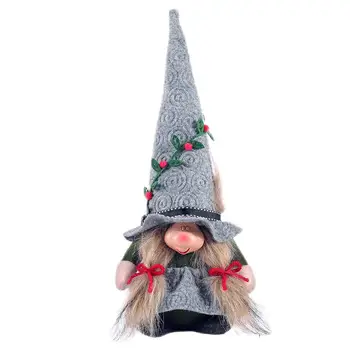 Gnome Crăciun Decor Cu Nasul Mare Pălărie Fără Chip De Păpușă Ornament Gnomi Decor Pentru Acasă Festivalul De Partid De Masă Decor
