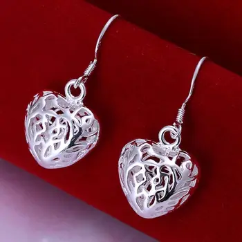 Gol iubitoare de design minunat de frumos valentine cadou de moda de Argint de culoare Cercei Bijuterii transport gratuit, pret de fabrica