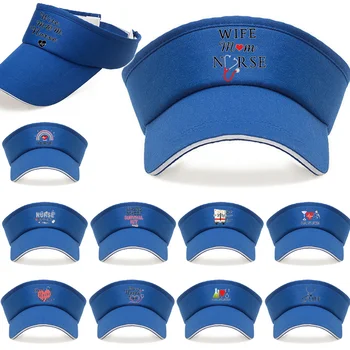Gol Pălărie de Top pentru Femei Vizor Capac de Golf de Funcționare Sepci de Baseball de Imprimare Asistenta Serie Pălării Sport Reglabil Anti-UV