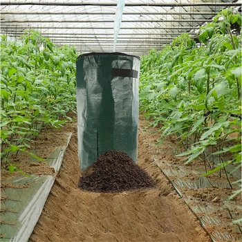 Gradina Curte cu efect de Seră Compost de Colectare a Deșeurilor Sac Fermenteze Iarba Recipient Colector de Frunze Sac de Gunoi de Stocare cu Fereastra de Vizualizare