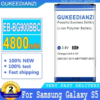 GUKEEDIANZI Baterie pentru Samsung Galaxy S5 G900, G900S, G900I, G900F, G900H, i9600, G870, G870A, EB, BG900BBC, de Mare Putere,4800mAh