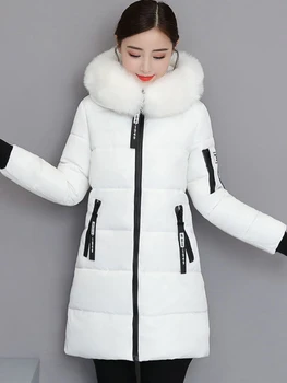 Jacheta Femei, Haine de Iarna Femei 2023 Moda Paltoane MIDI Stil de Bumbac căptușit Haine Noi în Outerwears Moda coreeană Eleganta