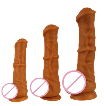 Magazin De Sex Feminin Masturbare Cu Ventuza Mare Pula Mare De Cal Penis Artificial Jucarii Sexuale Pentru Femei De Piele Sentiment Realist Penis