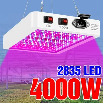 Mai nou 4000/5000W Full Spectrum LED-uri Cresc de Lumină IP65 Bulbi de Plante Hidroponice Lampă cu efect de Seră, Lămpile de Flori de Creștere Iluminare Cutie
