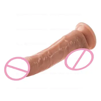 Mare Dildo cu ventuza Real Silicon Penisului pentru Femei Plug Penis/ Rod Big Dick Sexy Porno sex Feminin Masturbator 18 Sexshop Cauciuc 3d