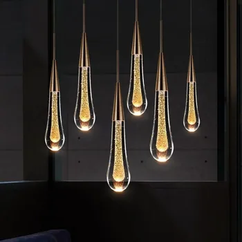 Mifuny Candelabre de Cristal LED Lumini de Interior pentru Casa Masă Agățat Lămpi de Noptieră Camera de zi de Decorare Pandantiv Lumini