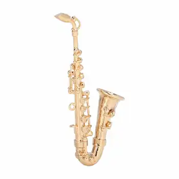 Miniatura Saxofon Ornament Mini Saxofon Model Foarte Simulat pentru Cadou