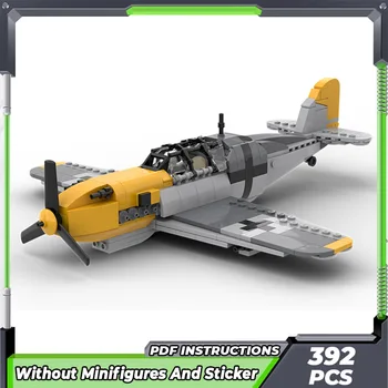 Moc Cărămizi de Construcție Militară Modelul Messerschmitt-al doilea RĂZBOI mondial de Aeronave de Tehnologie Modulară Bloc Cadouri Jucarii Pentru Copii de Asamblare DIY
