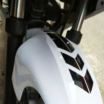 Motocicleta Autocolante Reflectorizante Volan pe Fender Impermeabil Avertizare de Siguranță Săgeată Bandă Decalcomanii Auto Motociclete Accesorii Decor