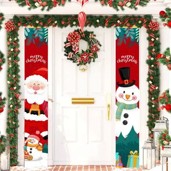 Moș Crăciun Ușa Banner Crăciun Fericit Decoratiuni pentru Anul Nou, Ornament de Crăciun Crăciun Crăciun Cadou Decor Acasă