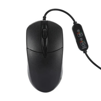 Negru USB Mouse Optic Cald pentru Palm&Degetele Ergonomic Plug și pentru a se Juca Soareci pentru Desktop Notebook Lapto