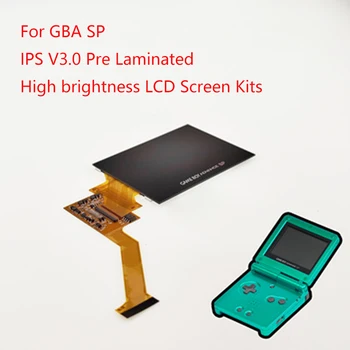 Noi ip-uri V3.0 Pre Laminat Ecran LCD Kituri pentru Nintend GBA SP Iluminare din spate Ecran LCD de 8 Niveluri Înalte de Luminozitate IPS LCD Ecran V3