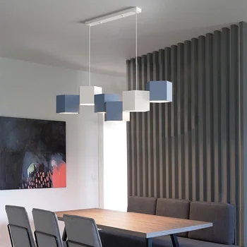 Nordic modern, simplu atmosferă creativă makaron restaurant, bar, mic candelabru lumina creatoare dormitor de lux lampă cu LED-uri