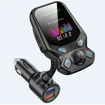Noul Mare Ecran Color În Mașină Bluetooth MP3 Multifunctional QC3.0 Afișa Versuri Card MP3 Hands-Free pentru Telefon