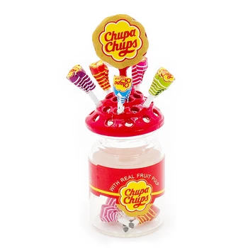 Odoria 1:12 Miniatură Alimente Lollipop și Cazul Bomboane Cutie Depozitare Model Pentru Bucatarie Magazin Set de Păpuși Accesorii Papusa Casa Decor
