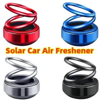 Odorizant Auto Alimentat Cu Energie Solară Inel Dublu Rotativ Mașină De Aromoterapie Auto Interior Parfum Difuzor Ornamente Auto