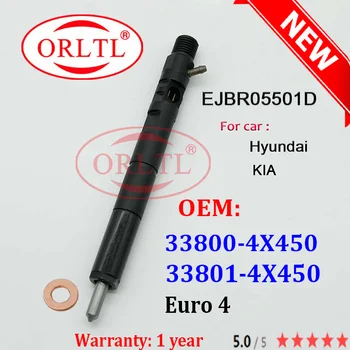 ORLTL EJBR05501D Noi 33800-4X450 33801-4X450 Combustibil Diesel Injector Duza Pentru Delphi Hyundai / KIA BONGO K2900 2.9 L