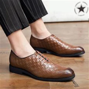 Pantofi din piele pentru Bărbați Primăvara și Vara Stil Britanic de Afaceri Uzura Formale Cap rotund de Agrement Moda Negru Barbati Pantofi Low-Top