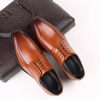 Pantofi pentru bărbați de Moda Oxford 2023 Toamna Barbati Rochie Oxfords Piele Petrecere de Nunta Formale de Afaceri Rochie Eleganta de Pantofi pentru bărbați