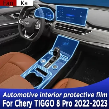 Pentru Chery TIGGO 8 Pro 2022-2023 cutie de Viteze Panoul de Navigare Ecran Interior Auto TPU Film Protector Anti-Zero Autocolant